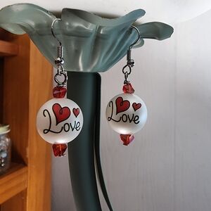 Romantic Love Earrings - Hand Made